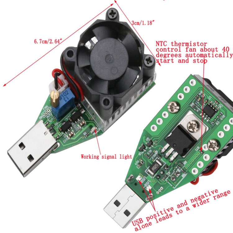 Tester scaricatore elettronico USB corrente regolabile 3.7-13V