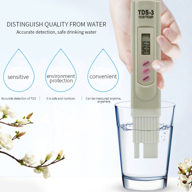 Tester del misuratore TDS digitale Tester della purezza della qualità dell'acqua del filtro Strumento di test dei minerali dell'acqua potabile