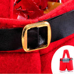 Decorazione del sacchetto regalo della bottiglia di caramelle dei pantaloni delle bretelle di Babbo Natale, Santa Claus Bottle Bag