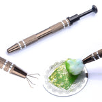 Set 3 pezzi penna artiglio per manicure in acciaio inox