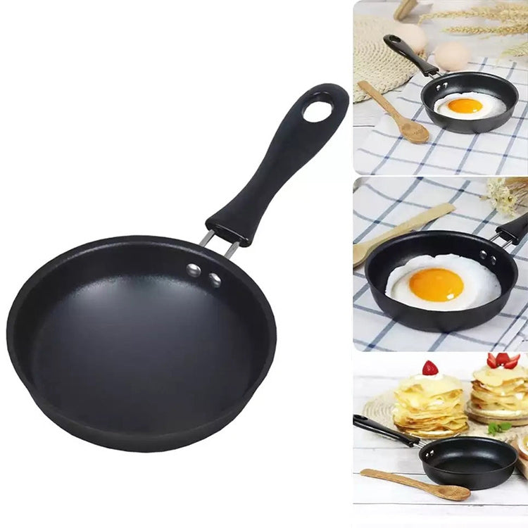 Pentola multicooker con fondo piatto antiaderente per friggere mini uova da 2 pezzi, 12cm