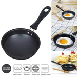 Pentola multicooker con fondo piatto antiaderente per friggere mini uova da 2 pezzi, 12cm