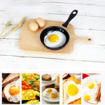 Pentola multicooker con fondo piatto antiaderente per friggere mini uova da 2 pezzi, 12cm