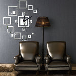 Orologi da parete Specchio 3D Stereo acrilico Soggiorno Camera da letto Decorazione Orologio da parete Orologio da parete creativo fai-da-te di moda
