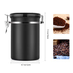 Contenitori per caffè Contenitori per tè in acciaio inossidabile Contenitori per tè neri Contenitori per tè e caffè Contenitori per tè e caffè