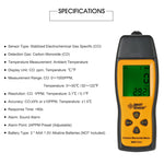 Smart Sensor AS8700A Rilevatore portatile monossido di carbonio