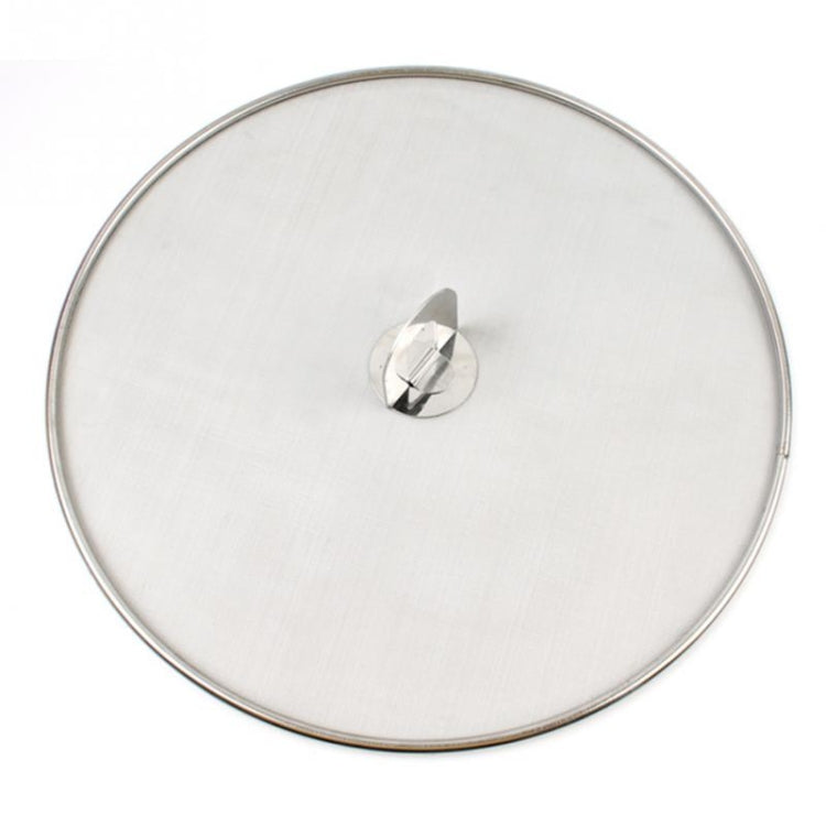 2 pezzi di copertura a prova di olio in acciaio inossidabile, copertura in rete a prova di spruzzi di olio fritto, vassoio per pizza, gadget da cucina, 33cm Oil Proof Cover
