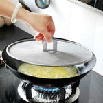 2 pezzi di copertura a prova di olio in acciaio inossidabile, copertura in rete a prova di spruzzi di olio fritto, vassoio per pizza, gadget da cucina, 33cm Oil Proof Cover