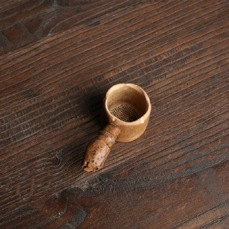 Gadget per colino da tè con filtro riutilizzabile in tessuto di bambù, Calabash Double Section Tea Leak, Calabash Single Section Tea Leak, Bamboo Root Tea Leak, Bamboo Pole Gauze Plum Tea Leak, Bamboo Pole Hole Tea Leak, Rattan Tea Drain with Handle   ...