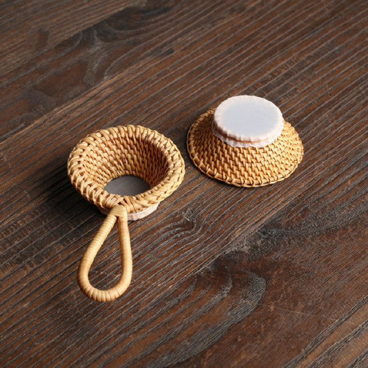 Gadget per colino da tè con filtro riutilizzabile in tessuto di bambù, Calabash Double Section Tea Leak, Calabash Single Section Tea Leak, Bamboo Root Tea Leak, Bamboo Pole Gauze Plum Tea Leak, Bamboo Pole Hole Tea Leak, Rattan Tea Drain with Handle   ...