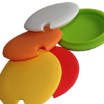 5 pezzi Coperchi per tazze creativi Copri tazza in silicone per uso alimentare Coperchio in silicone sano, sicuro e resistente al calore con spazio