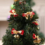 Ciondolo decorativo per albero di Natale con mini fiocco carino da 2 pezzi