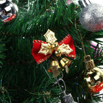 Ciondolo decorativo per albero di Natale con mini fiocco carino da 2 pezzi