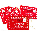 Busta per caramelle con busta ricamata in feltro da 5 pezzi, decorazione natalizia, Envelope Candy Bag
