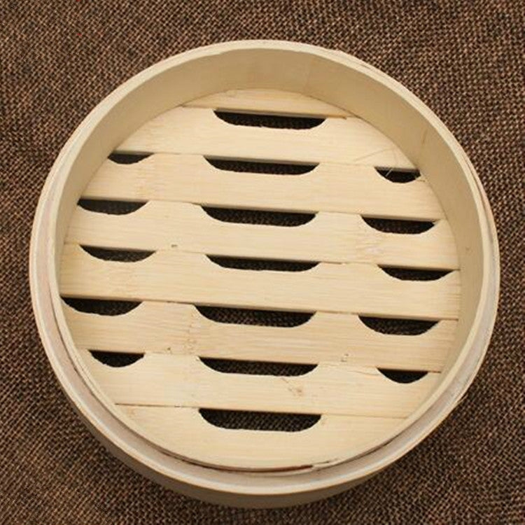 Xiaolongbao Vaporiera di bambù Cassetto per gabbia per gnocchi al vapore per uso domestico Cremagliera per cottura a vapore di bambù approfondita multistrato, 10cm Cover, 10cm Cage, 13cm Cover, 13cm Cage