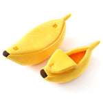 Lettiera per gatti a forma di banana con cuccia creativa, nido per animali domestici caldo invernale, S, M, L, XL