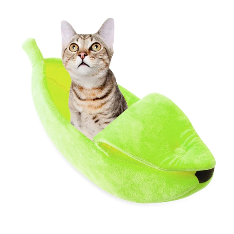 Lettiera per gatti a forma di banana con cuccia creativa, nido per animali domestici caldo invernale, S, M, L, XL