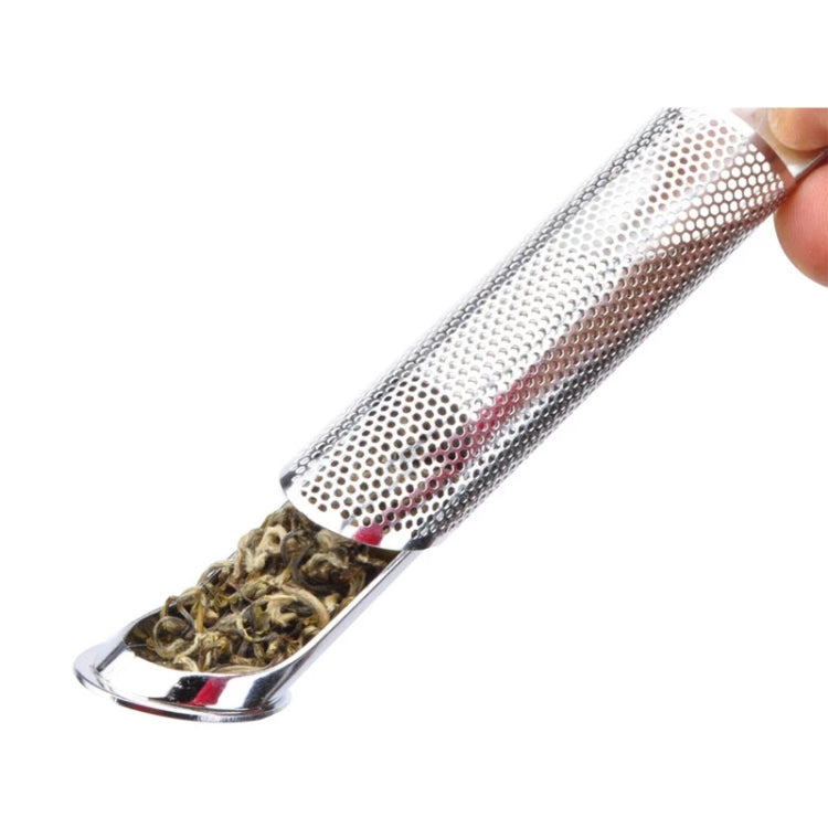 2 pezzi in acciaio inossidabile colino da tè incredibile infusore per tè design del tubo tocco sentirsi bene strumento supporto cucchiaio da tè infusore filtro, Pipe Shape