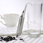 2 pezzi in acciaio inossidabile colino da tè incredibile infusore per tè design del tubo tocco sentirsi bene strumento supporto cucchiaio da tè infusore filtro, Pipe Shape