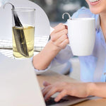 2 pezzi in acciaio inossidabile colino da tè incredibile infusore per tè design del tubo tocco sentirsi bene strumento supporto cucchiaio da tè infusore filtro, Pipe Shape