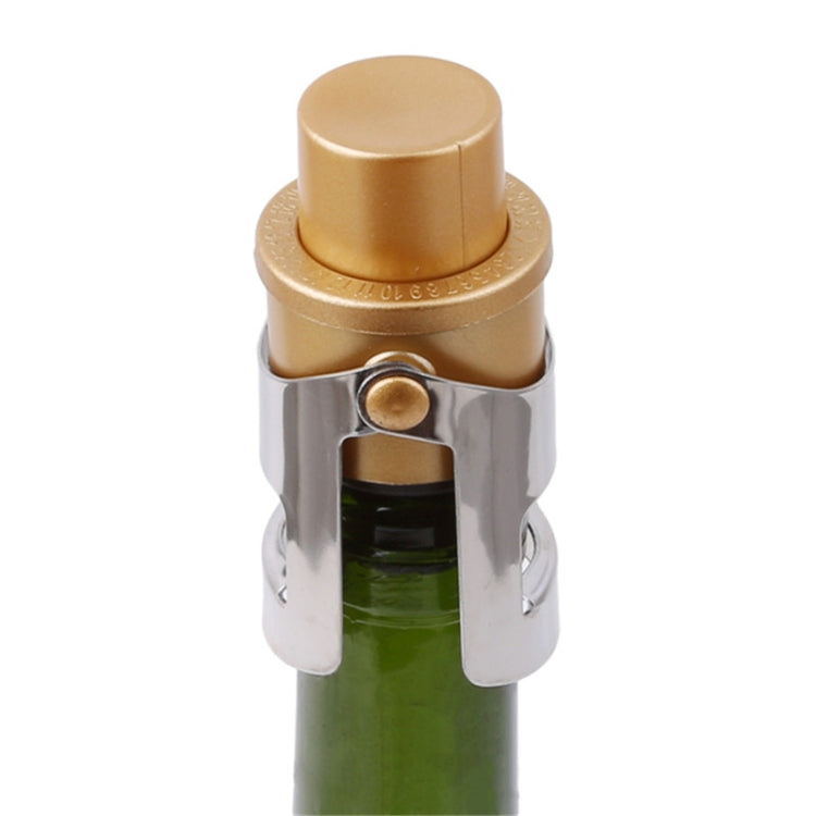 Tappo per champagne con pompaggio a pulsante in acciaio inossidabile da 2 pezzi. Tappo per vino sottovuoto con ala a scatto per champagne frizzante, 2 PCS  Push-button Wine Bottle Stopper(Black), 2 PCS  Push-button Wine Bottle Stopper(Gold)            ...