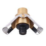 Tappo per champagne con pompaggio a pulsante in acciaio inossidabile da 2 pezzi. Tappo per vino sottovuoto con ala a scatto per champagne frizzante, 2 PCS  Push-button Wine Bottle Stopper(Black), 2 PCS  Push-button Wine Bottle Stopper(Gold)            ...