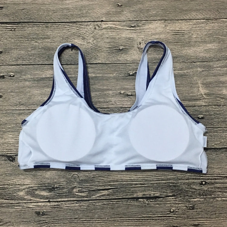 Costume da bagno bikini sexy a righe a vita alta da donna