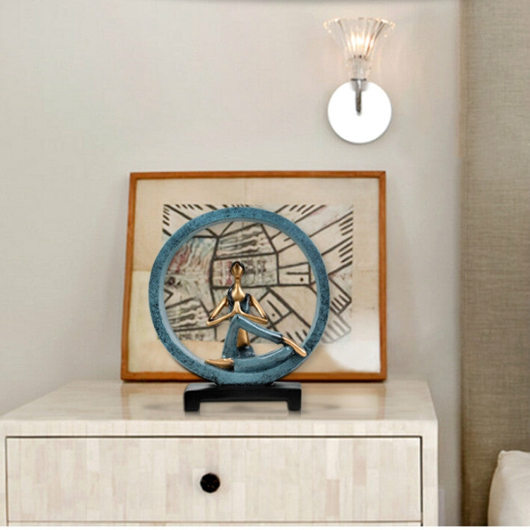 Decorazioni moderne dello studio di yoga della statua di posa di yoga della resina di arte astratta moderna