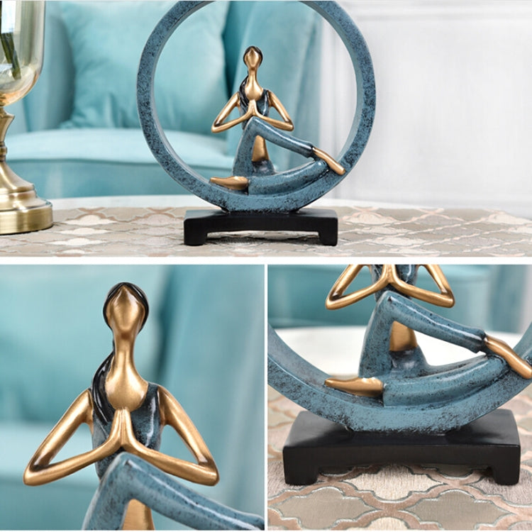 Decorazioni moderne dello studio di yoga della statua di posa di yoga della resina di arte astratta moderna
