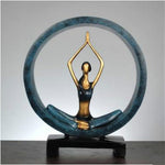 Decorazioni moderne dello studio di yoga della statua di posa di yoga della resina di arte astratta moderna