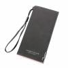 Portamonete con pochette in pelle PU retrò con cerniera lunga opaca da donna alla moda