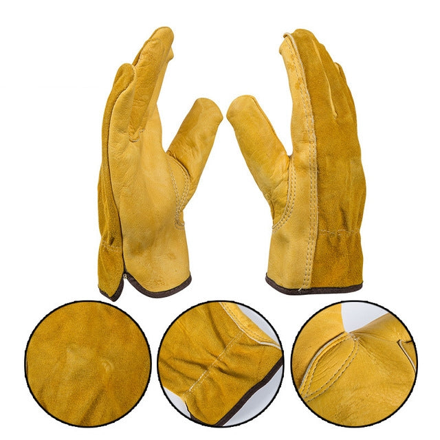 2 paia di guanti da moto Guanti da equitazione Guanti di sicurezza per la protezione del lavoro da giardino, M, L, XL