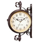 Orologio da parete bifacciale classico creativo per la decorazione del bar, Double-sided Wall Clock