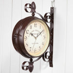 Orologio da parete bifacciale classico creativo per la decorazione del bar, Double-sided Wall Clock