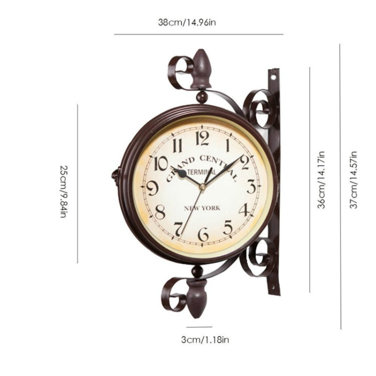 Orologio da parete bifacciale classico creativo per la decorazione del bar, Double-sided Wall Clock