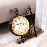 Orologio da parete bifacciale classico creativo per la decorazione del bar, Double-sided Wall Clock