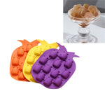 Stampo per ghiaccio creativo in silicone per ananas, 5 pezzi, consegna colore casuale, Pineapple Ice Maker