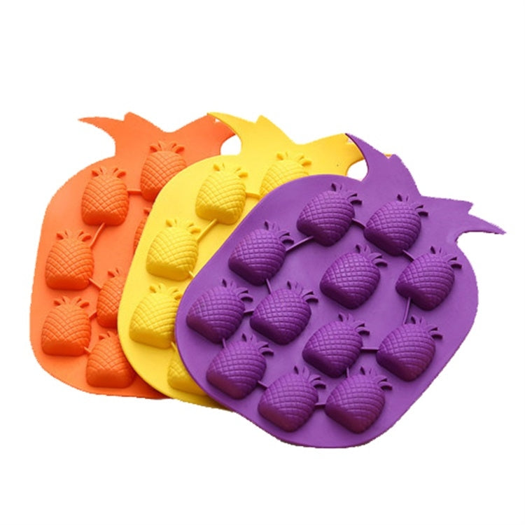 Stampo per ghiaccio creativo in silicone per ananas, 5 pezzi, consegna colore casuale, Pineapple Ice Maker