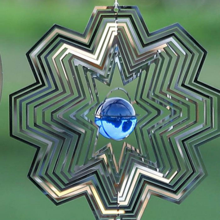 Lamiere pieghevoli in filo di ferro Campanelli eolici Decorazione del giardino domestico