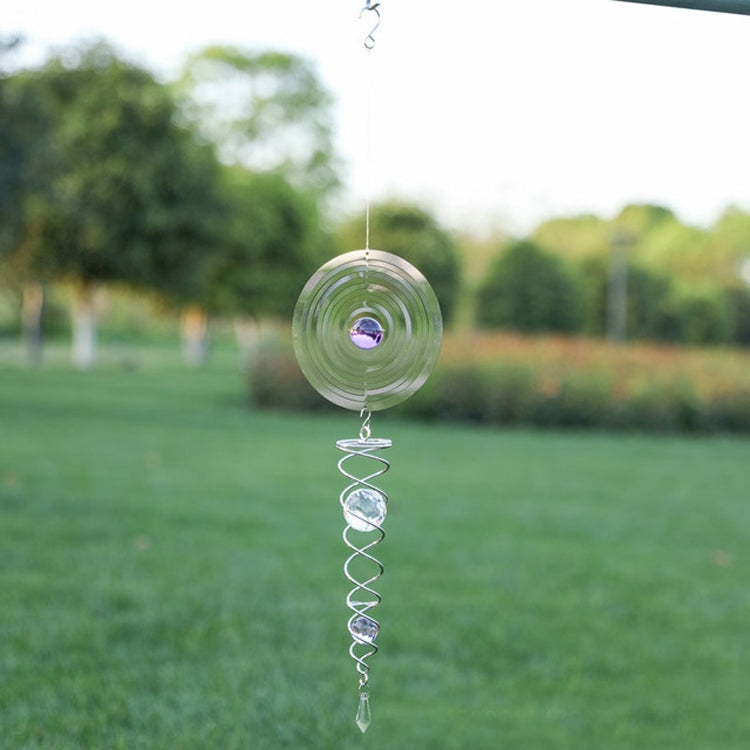 Lamiere pieghevoli in filo di ferro Campanelli eolici Decorazione del giardino domestico