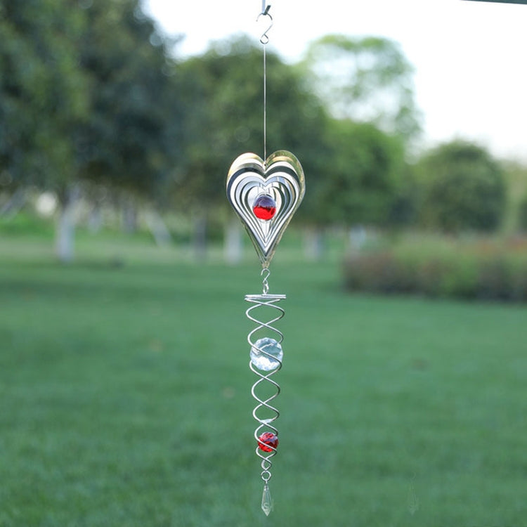 Lamiere pieghevoli in filo di ferro Campanelli eolici Decorazione del giardino domestico