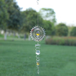 Lamiere pieghevoli in filo di ferro Campanelli eolici Decorazione del giardino domestico