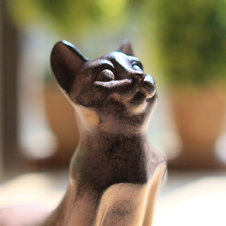 Artigianato per la decorazione della casa con statuette di animali per gatti yoga