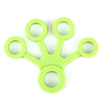 Finger Trainer Tenditore per dita in silicone Anello di tensione a cinque dita, 3 PCS Finger Trainer (Light Green (6.6LB)), 3 PCS Finger Trainer (Medium Green (8.8LB)), 3 PCS Finger Trainer (Dark Green (11LB))