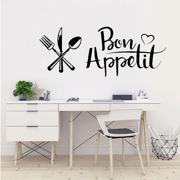 Coltello e forchetta fai da te Adesivo rimovibile Famiglia Mural Art 3D Home Decor, Knife And Fork