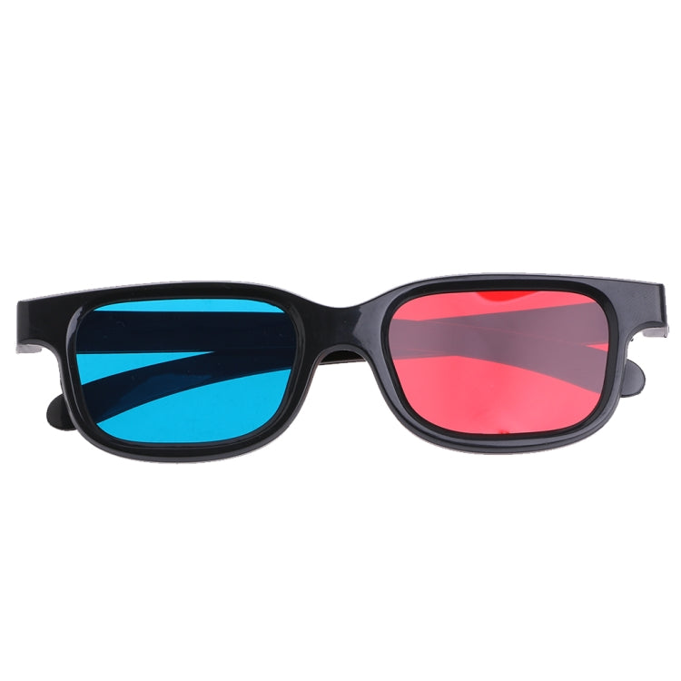 10pcs Universal 3D Glasses Black Frame Red Blue Cyan Anaglyph 3D Glasses 0.2mm For DVD Movie Game