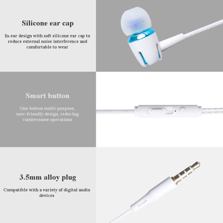 Auricolari cablati stereo con microfono 3,5 mm