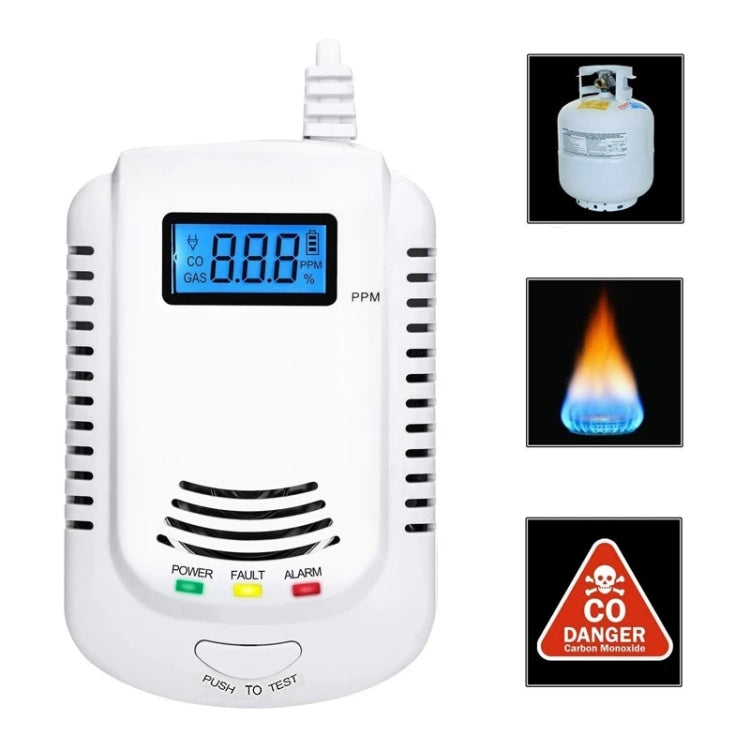 Rilevatore perdite gas naturale metano propano con allarme