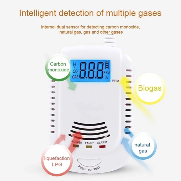 Rilevatore perdite gas naturale metano propano con allarme