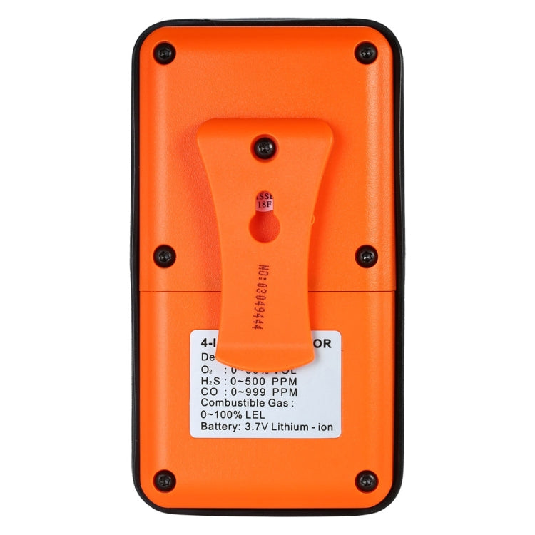 Rilevatore gas tossici 4 in 1 CO H2S O2 LEL con display LCD